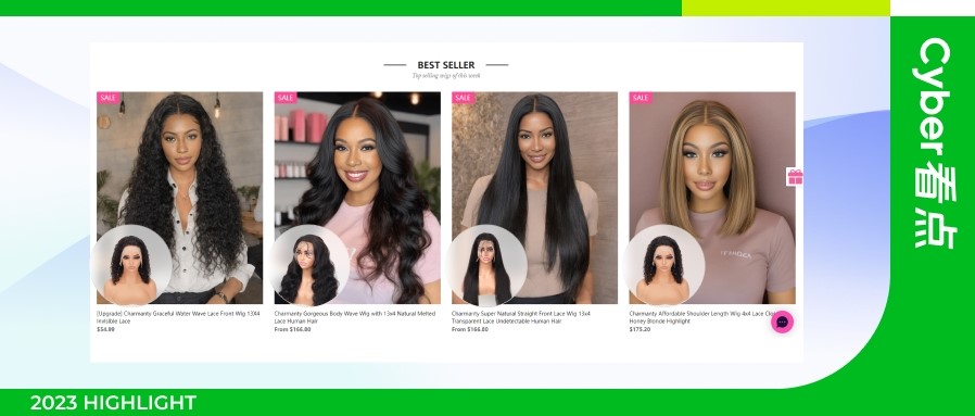 独立站接见量破十万大关，KreadoAI加码下的假发出海赛路原来能够这么玩？